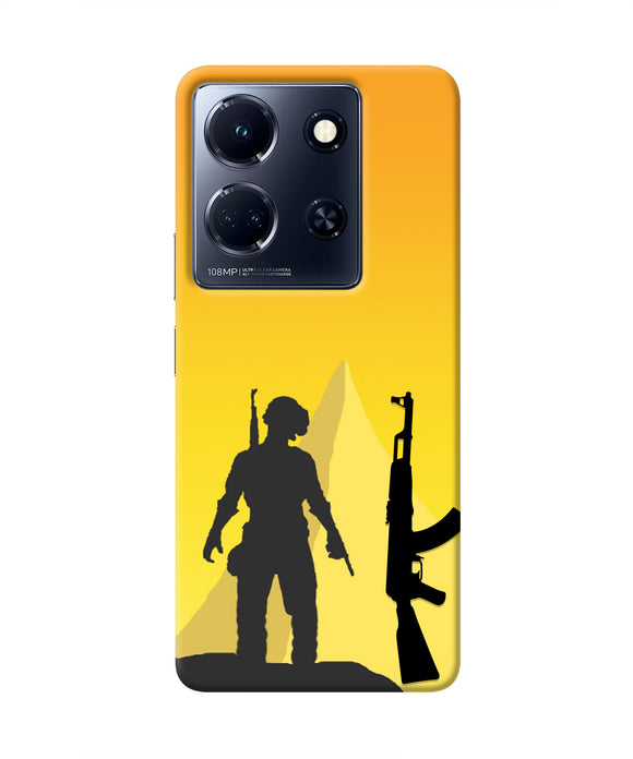 PUBG Silhouette Infinix Note 30 5g Real 4D Back Cover