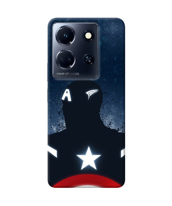 Captain america Shield Infinix Note 30 5g Real 4D Back Cover