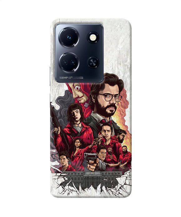 Money Heist Poster Infinix Note 30 5g Back Cover