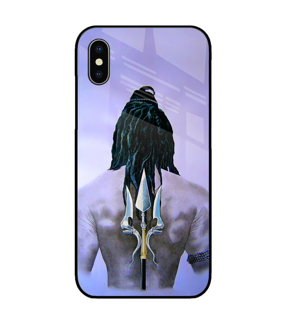 Lord Shiva iPhone X Glass Cover