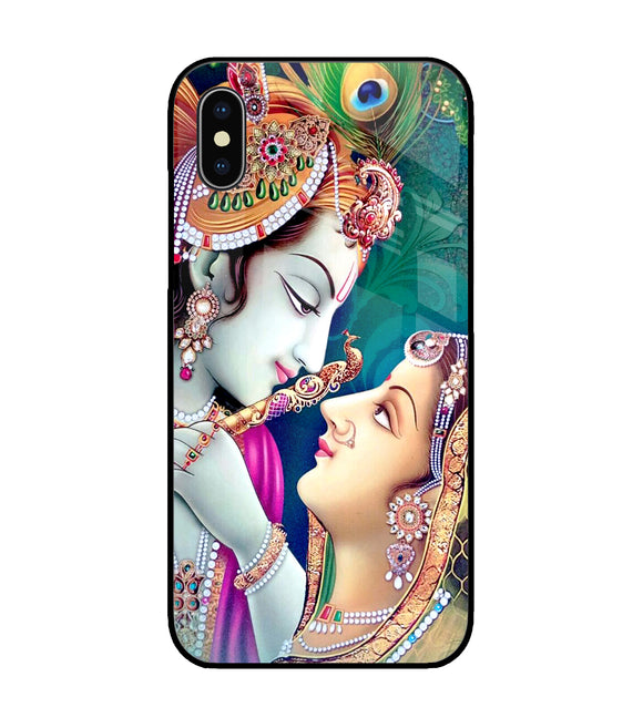 Radha Krishna iPhone X Glass Cover