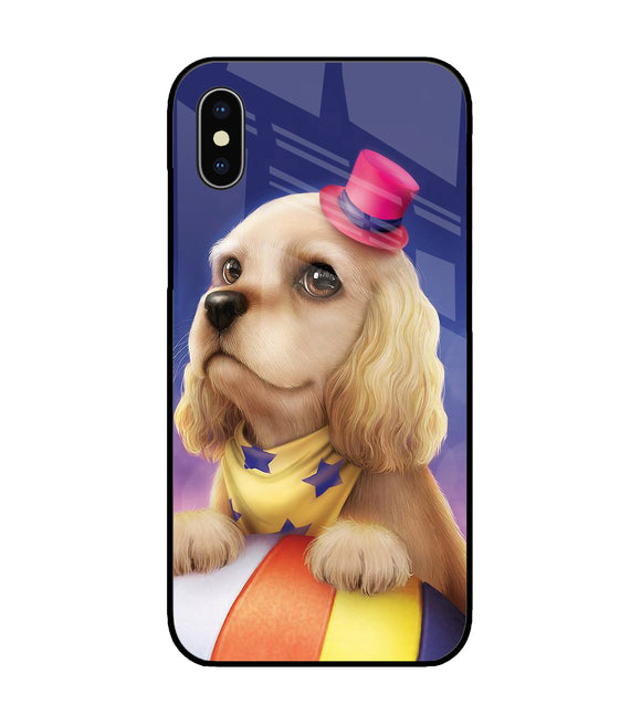 Circus Puppy iPhone X Glass Cover