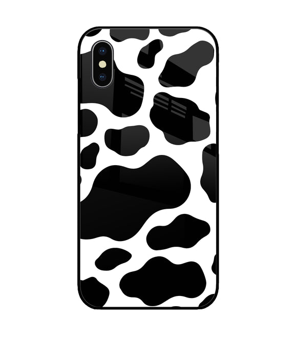 Cow Spots iPhone X Glass Cover