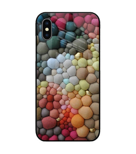 Colorful Balls Rug iPhone X Glass Cover