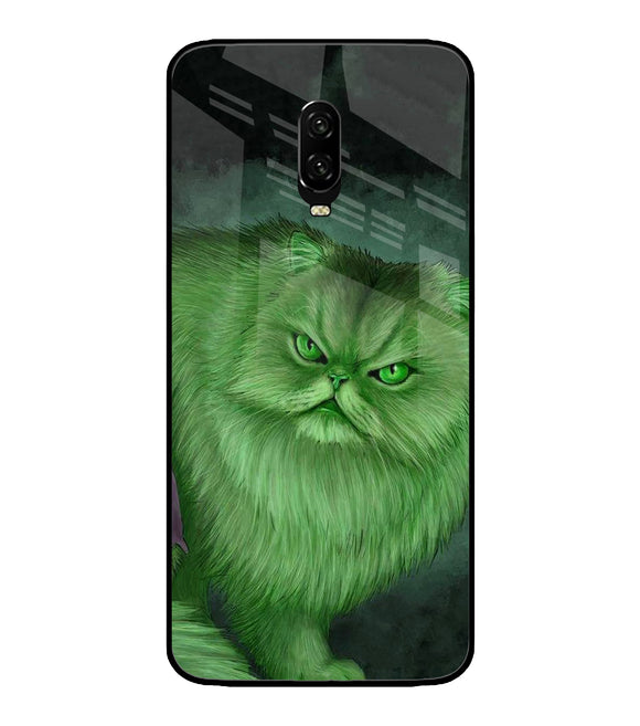 Hulk Cat Oneplus 6T Glass Cover