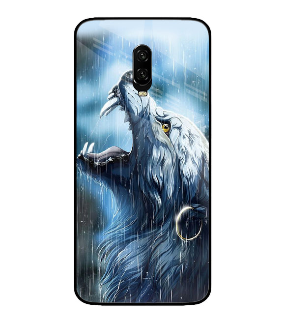 Wolf in Rain Oneplus 6T Glass Cover