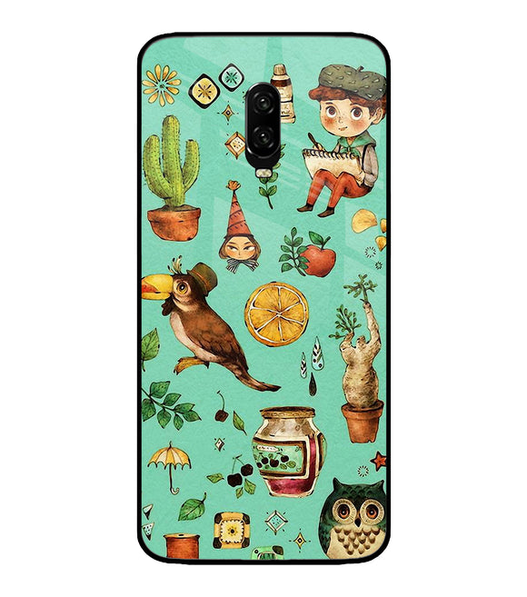 Vintage Art Oneplus 6T Glass Cover