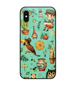 Vintage Art iPhone XS Glass Cover