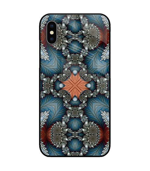 Fractal Art iPhone XS Glass Cover