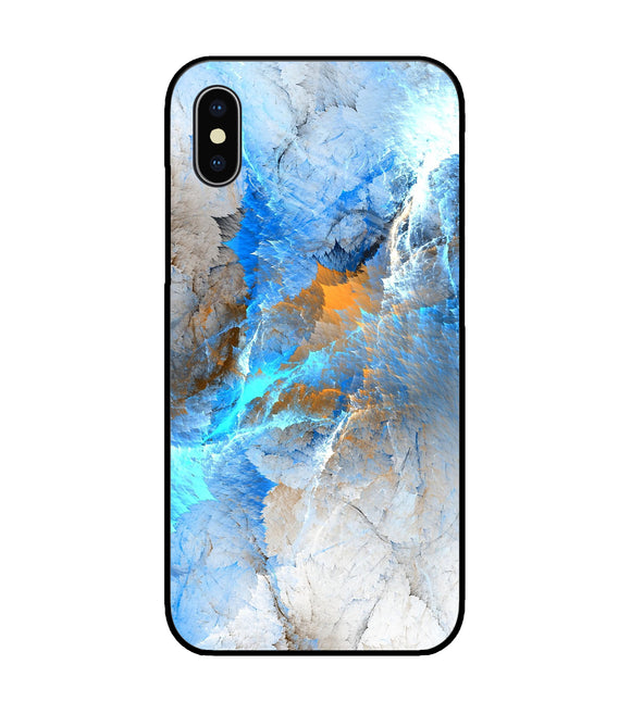 Clouds Art iPhone XS Glass Cover