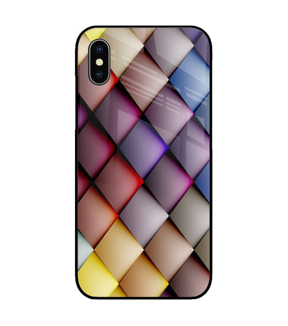 Vector Abstract iPhone XS Glass Cover