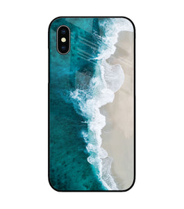 Tuquoise Ocean Beach iPhone XS Glass Cover