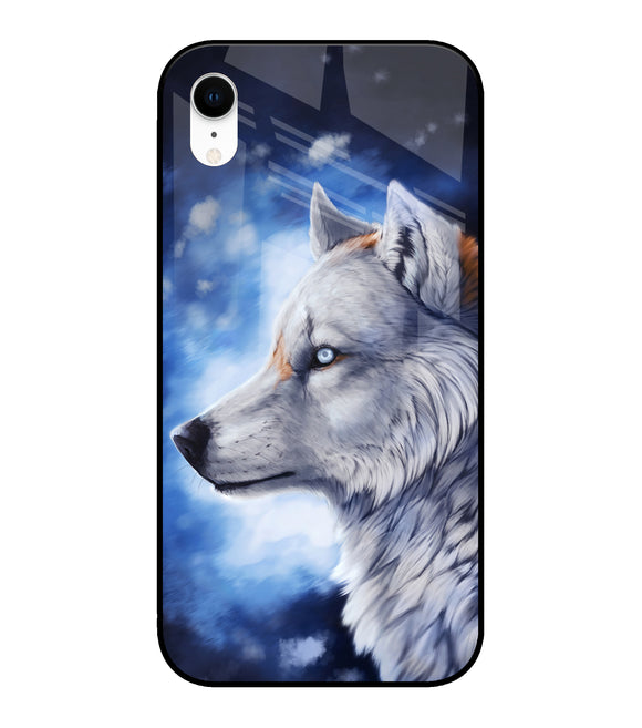 Wolf Night iPhone XR Glass Cover