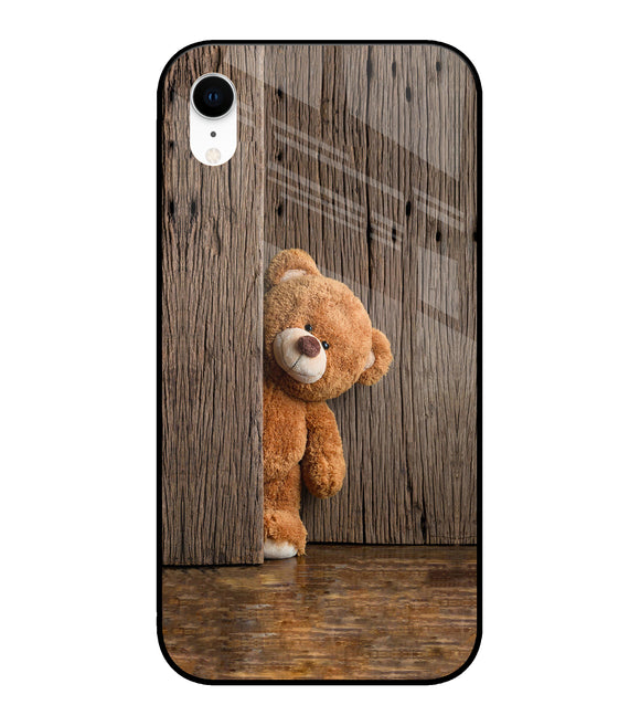 Teddy Wooden iPhone XR Glass Cover