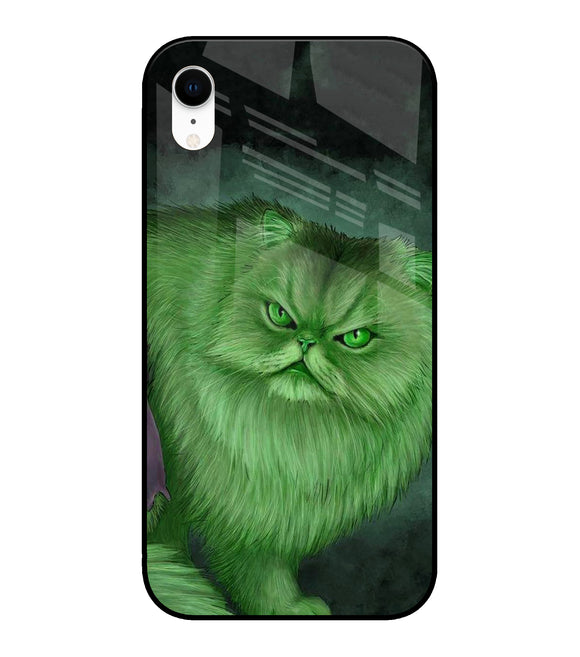 Hulk Cat iPhone XR Glass Cover