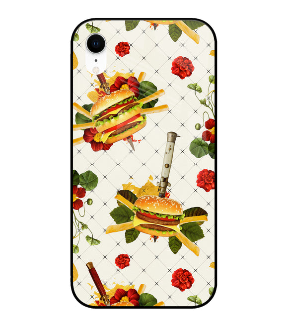 Burger Food Wallpaper iPhone XR Glass Cover