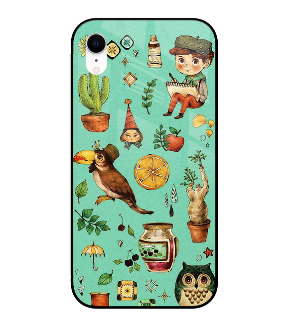 Vintage Art iPhone XR Glass Cover