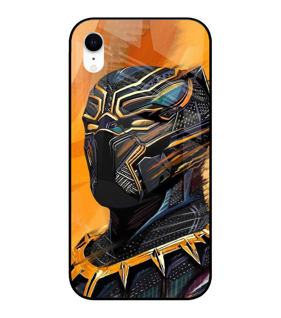 Black Panther Art iPhone XR Glass Cover