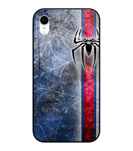 Spider Blue Wall iPhone XR Glass Cover