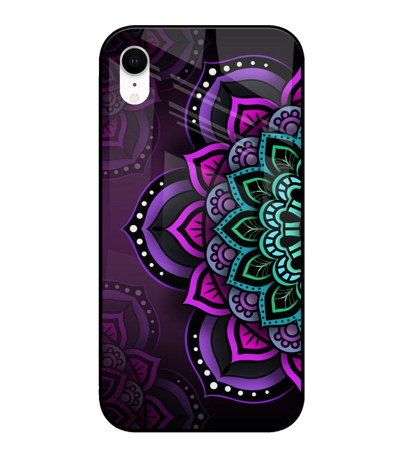Abstract Rangoli iPhone XR Glass Cover
