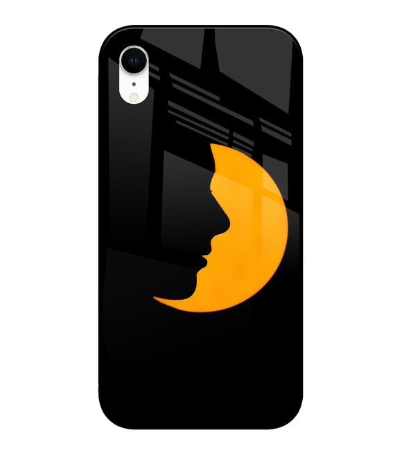 Moon Face iPhone XR Glass Cover