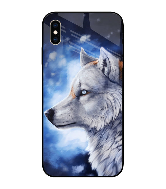 Wolf Night iPhone XS Max Glass Cover