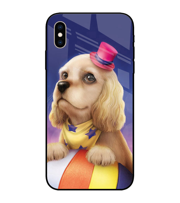 Circus Puppy iPhone XS Max Glass Cover