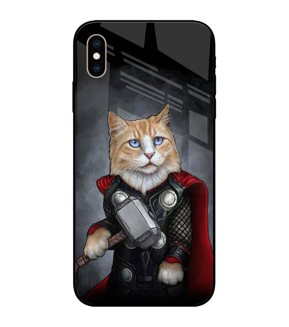 Thor Cat iPhone XS Max Glass Cover