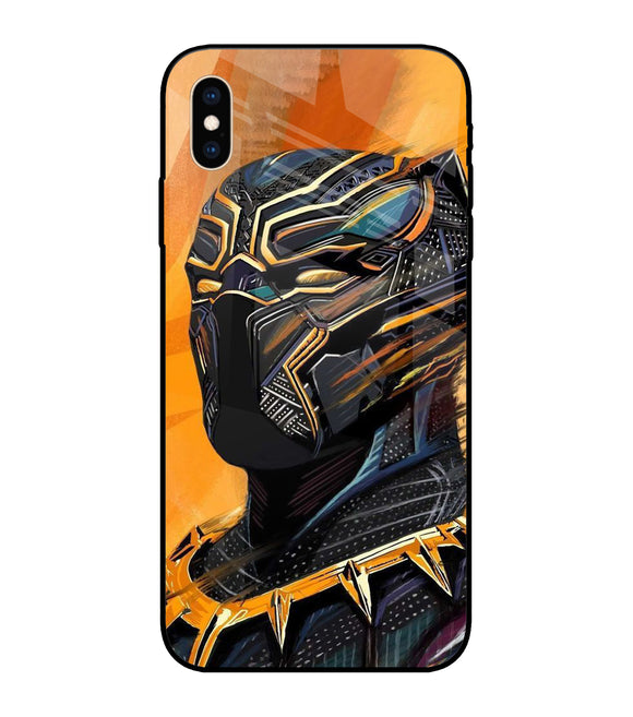 Black Panther Art iPhone XS Max Glass Cover