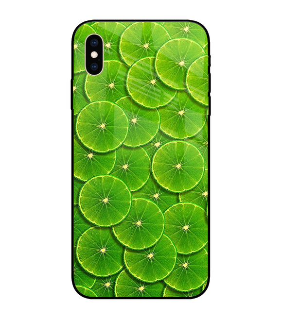 Lime Slice iPhone XS Max Glass Cover