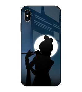 Shri Krishna Silhouette iPhone XS Max Glass Cover