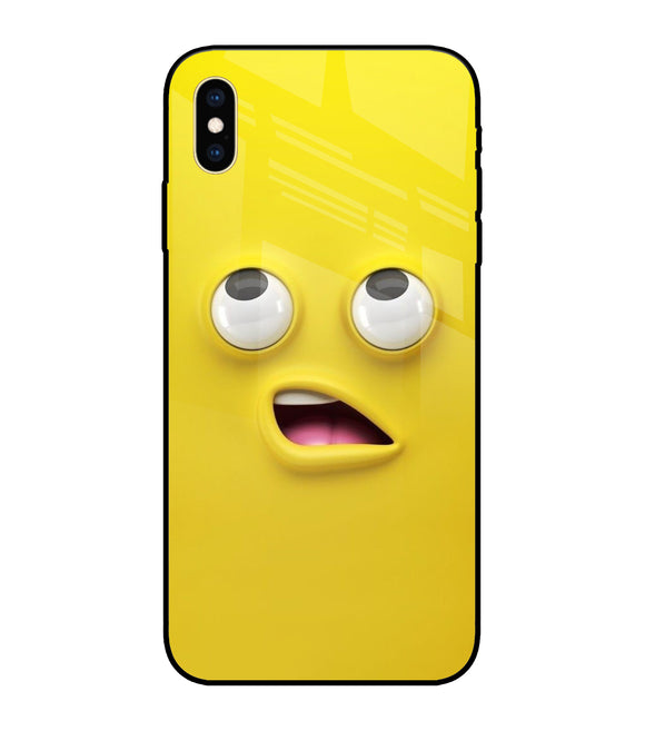 Emoji Face iPhone XS Max Glass Cover