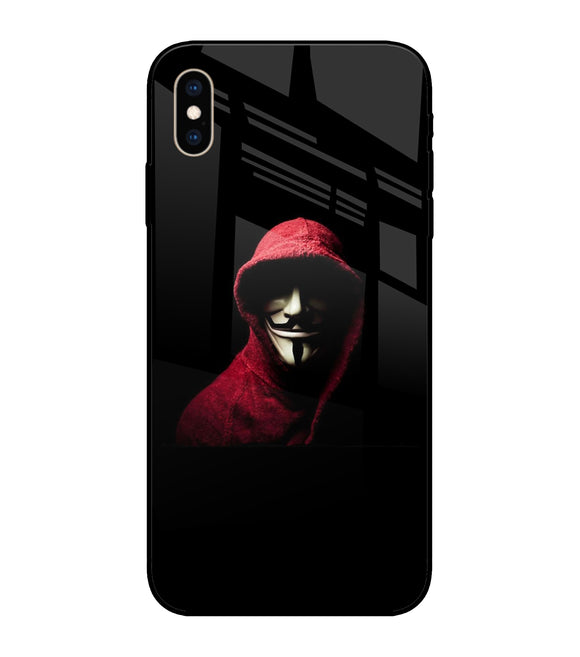 Anonymous Hacker iPhone XS Max Glass Cover