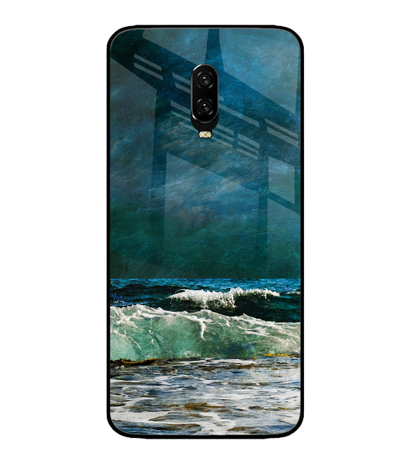 Sea Wave Art Oneplus 7 Glass Cover