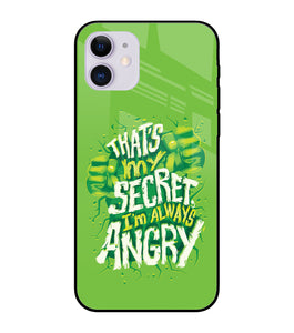 Hulk Smash Quote iPhone 11 Glass Cover