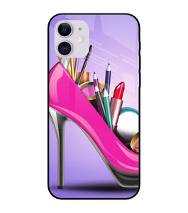 Makeup Heel Shoe iPhone 11 Glass Cover