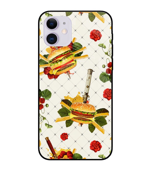 Burger Food Wallpaper iPhone 11 Glass Cover