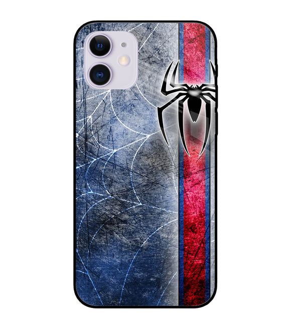 Spider Blue Wall iPhone 11 Glass Cover