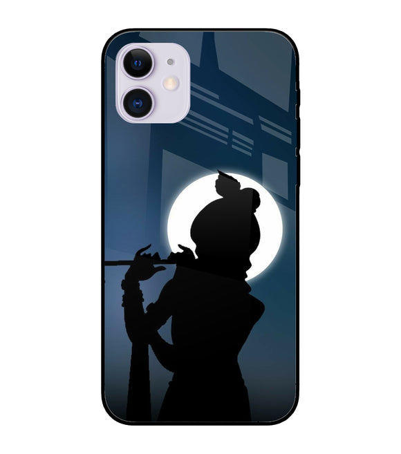 Shri Krishna Silhouette iPhone 11 Glass Cover
