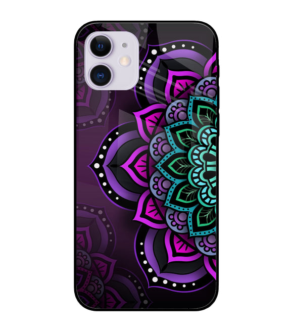 Abstract Rangoli iPhone 11 Glass Cover