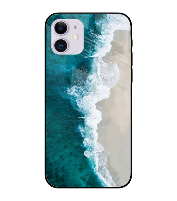 Tuquoise Ocean Beach iPhone 11 Glass Cover