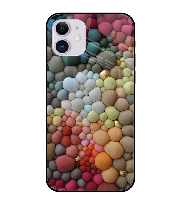 Colorful Balls Rug iPhone 11 Glass Cover