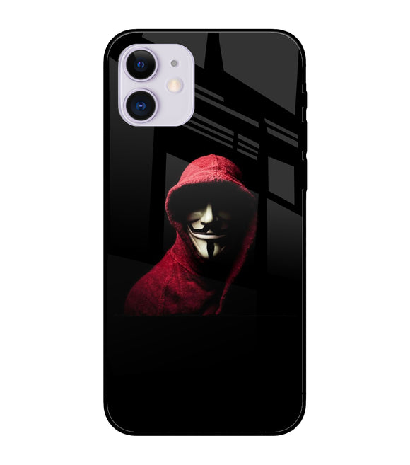 Anonymous Hacker iPhone 11 Glass Cover