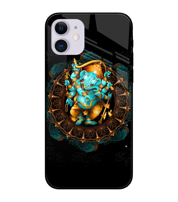 Lord Ganesha Art iPhone 11 Glass Cover