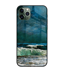 Sea Wave Art iPhone 11 Pro Glass Cover