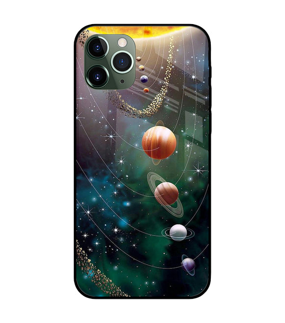 Solar System Art iPhone 11 Pro Glass Cover