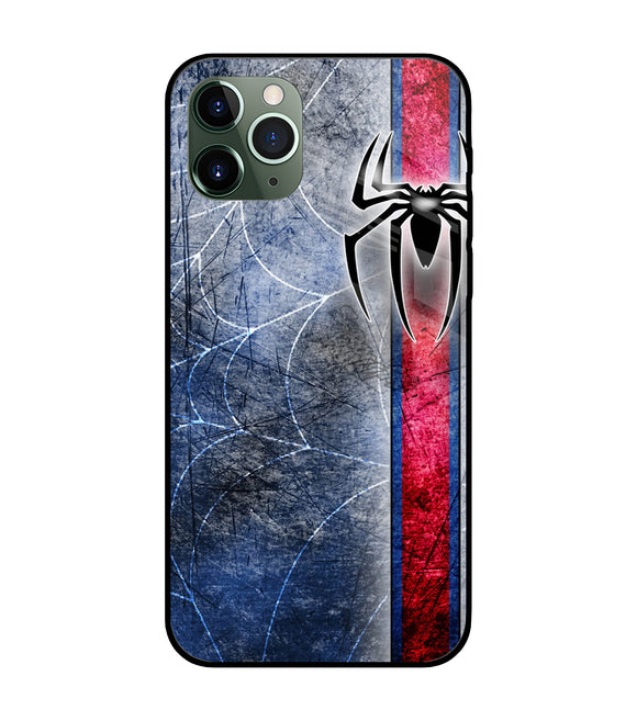 Spider Blue Wall iPhone 11 Pro Glass Cover