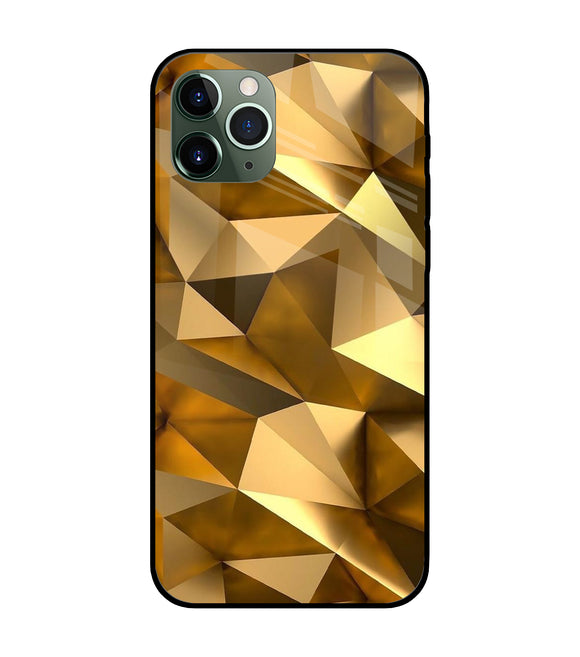 Golden Poly Art iPhone 11 Pro Glass Cover