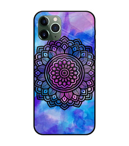 Mandala Water Color Art iPhone 11 Pro Glass Cover