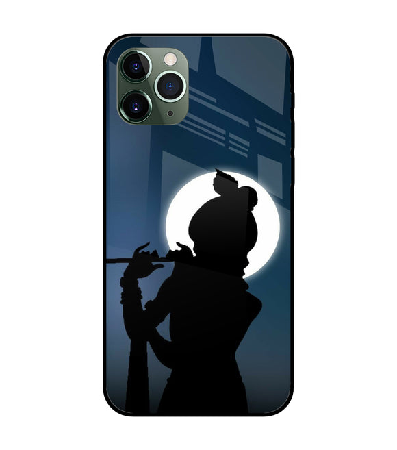 Shri Krishna Silhouette iPhone 11 Pro Glass Cover